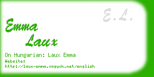 emma laux business card